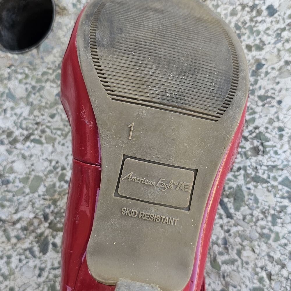 American Eagle Red Skid Resistant Shoes